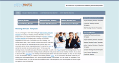 Desktop Screenshot of meeting-minutes-template.com
